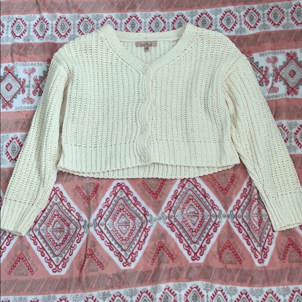 Love Tree Cropped Sweater